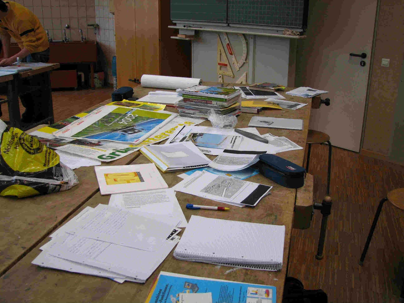 Materialien einer Projektprfungsgruppe, Thema Arbeitsplatz